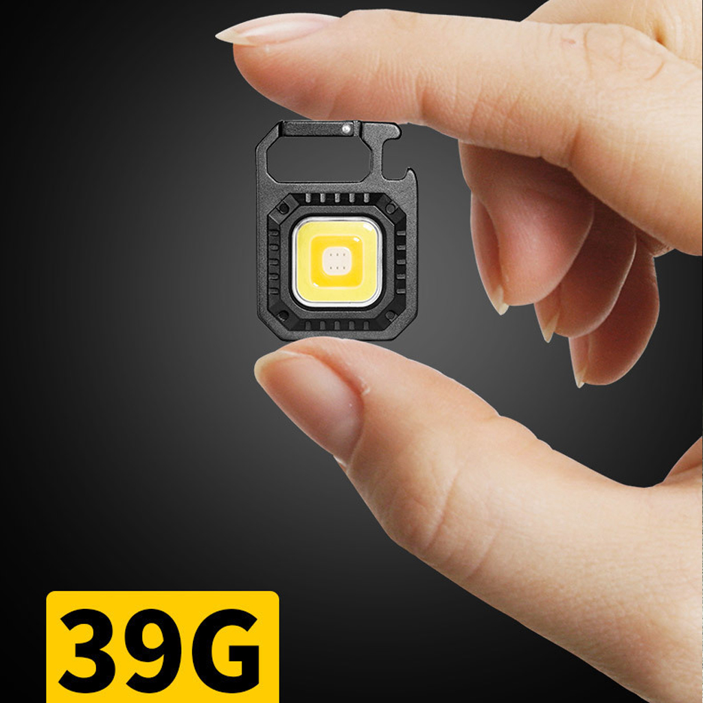 Đèn LED Mini Móc Khóa Siêu Sáng Tiện Dụng US ARMY, Đèn Pin COB Dã Ngoại Thường Ngày, Sạc TYPE-C Tiện Dụng Dung Lượng PIN 500mAh Full Hộp Sạc- HÀNG CHÍNH HÃNG