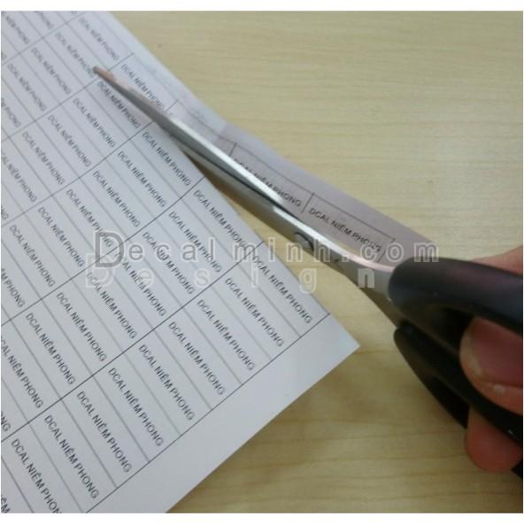 Decal Niêm Phong A4
