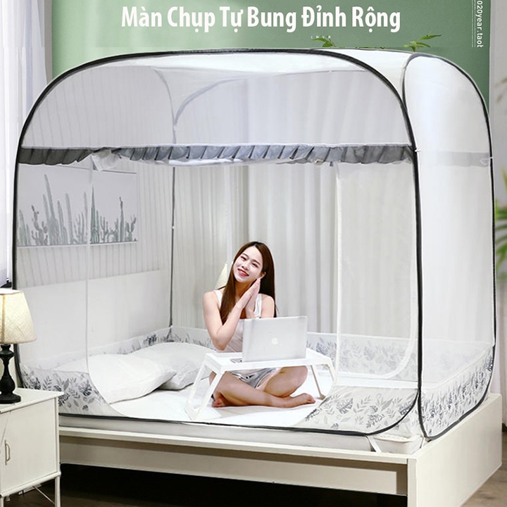 Mùng chụp tự bung đỉnh vuông - Hàng Việt Nam chất lượng cao