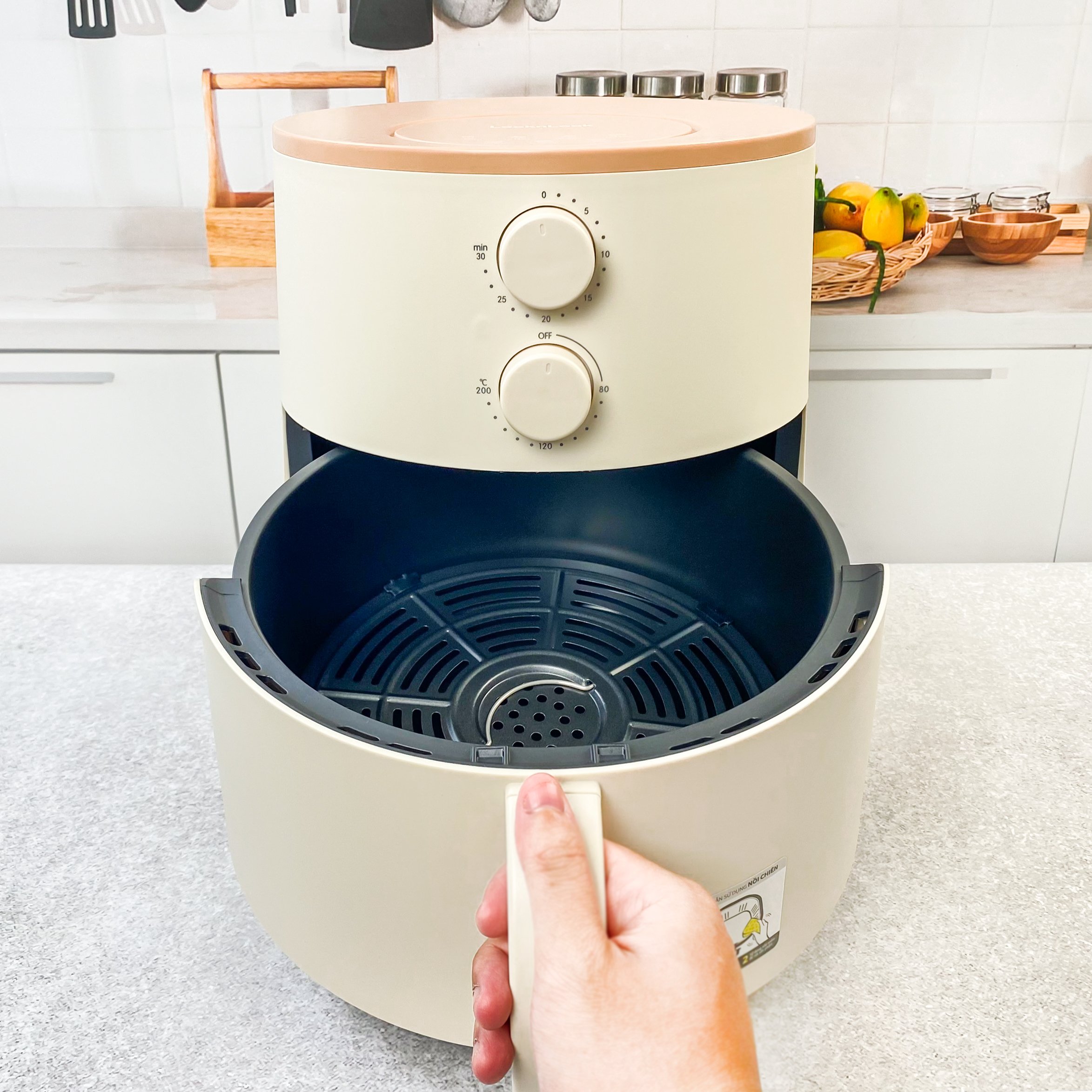Nồi chiên không dầu Lock&Lock Mechanical Air Fryer EJF179 - Hàng Chính Hãng