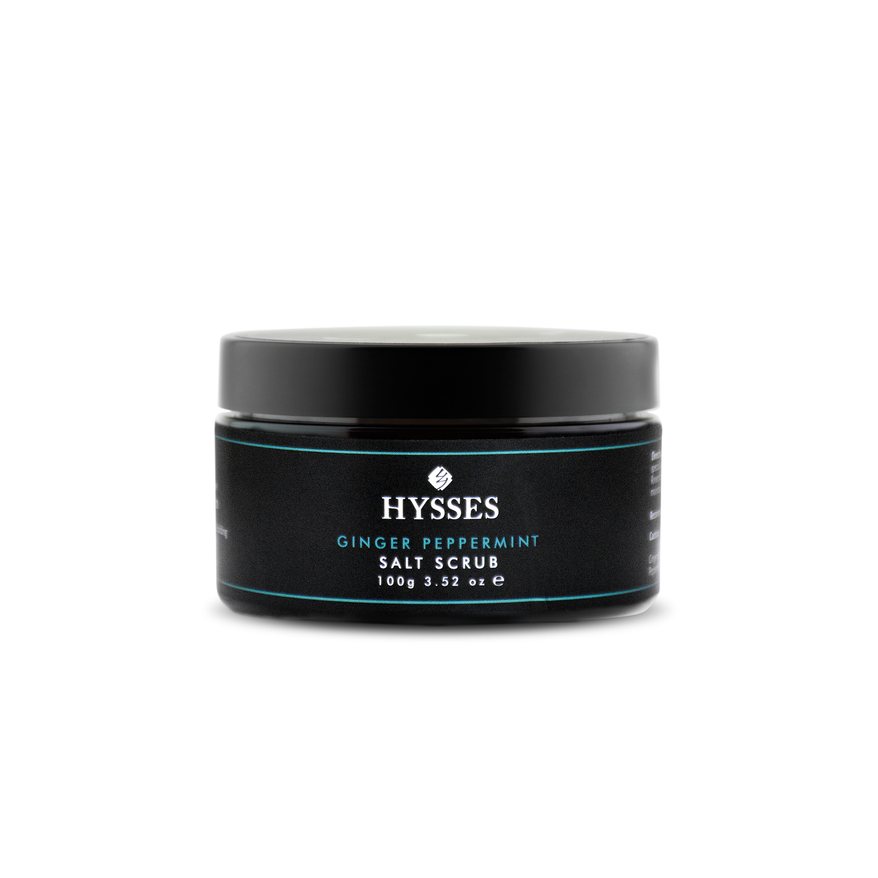 Muối Tẩy Tế Bào Chết Cao Cấp Hysses Salt Scrub Giúp Kháng Khuẩn, Làm Sạch Lỗ Chân Lông, Tăng Cường Lưu Thông Máu, Thư Giãn Cơ Với Tinh Dầu Gừng - Bạc Hà Hữu Cơ Tự Nhiên