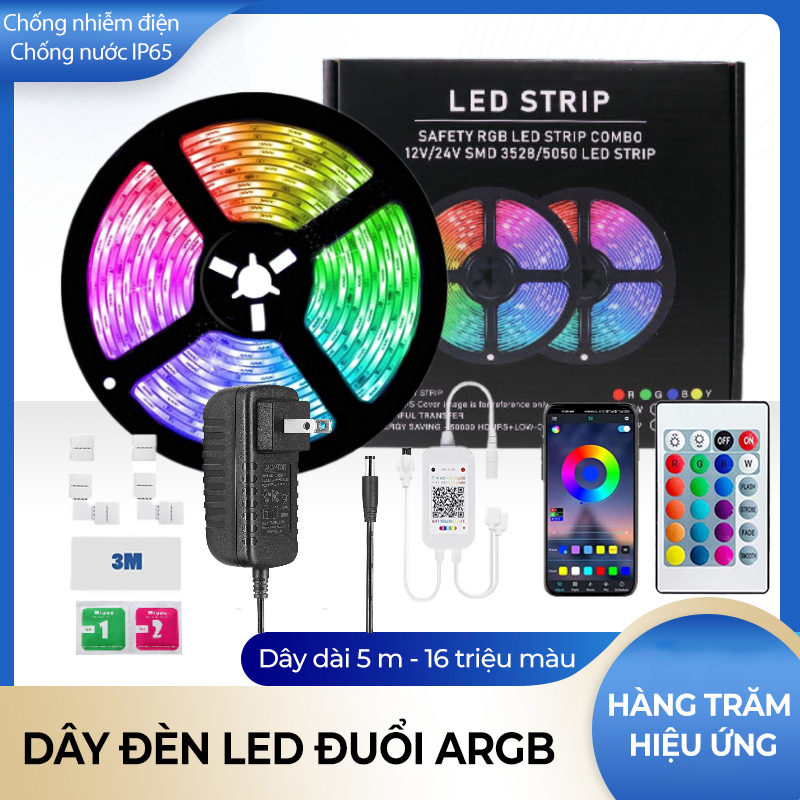 Dây đèn led đuổi ARGB 16 triệu màu, siêu sáng, siêu đẹp - D1451