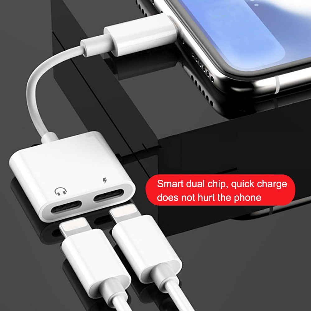 Bộ Chuyển Đổi Âm Thanh Kép Cho I-Phone 8 7 Plus 10 X