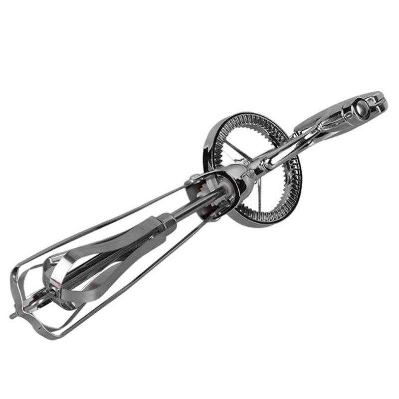 Đồng Hồ Nam Dây Thép Không Gỉ Quay Bằng Tay Trứng Be, Tay Cầm Đánh Trộn Bình Lắc, Nấu Ăn Nhà Bếp Tiện Ích, Trứng Máy Xay Sinh Tố Khuấy Dụng Cụ