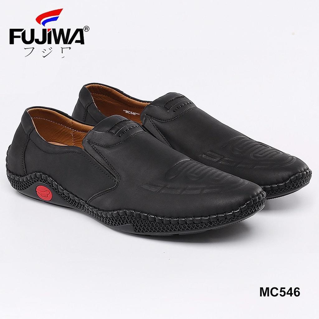 Giày Lười Da Nam Da Bò Fujiwa - MC546. Da bò cao cấp, đế cao su tạo độ bám tốt, bền bỉ theo thời gian