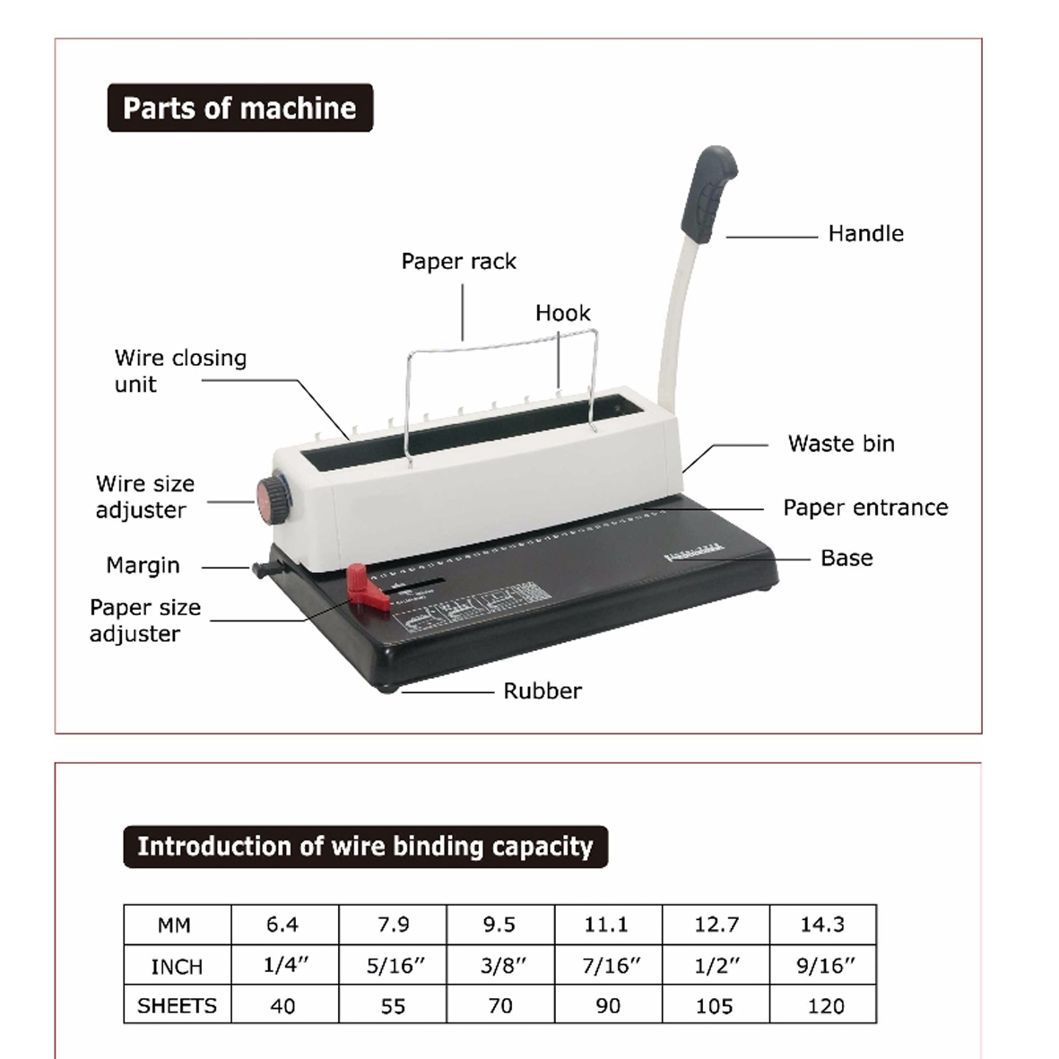 Máy đóng gáy xoắn sắt kép T318 A4