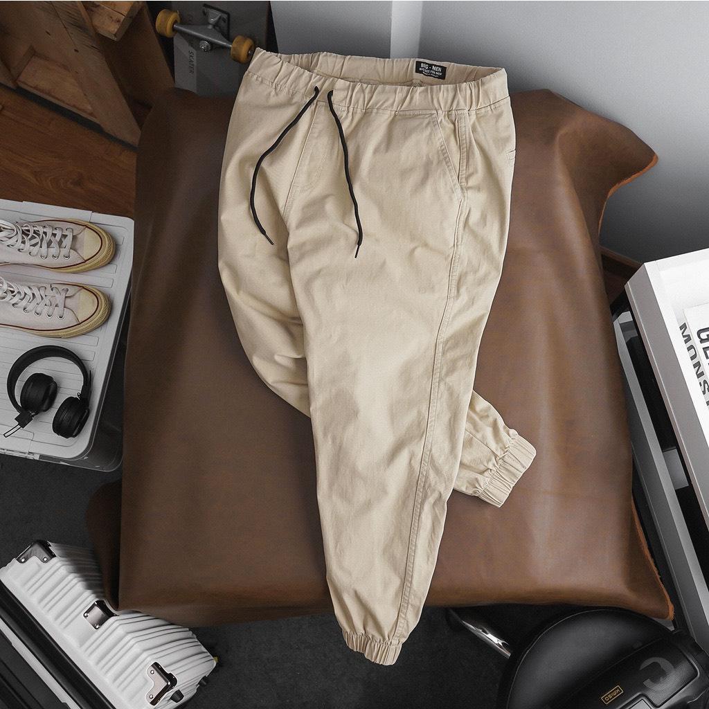 QUẦN JOGGER KAKI KHÔNG TÚI HỘP DÀI ĐỦ MÀU BIG SIZE NAM TỪ 80 ĐẾN 130KG