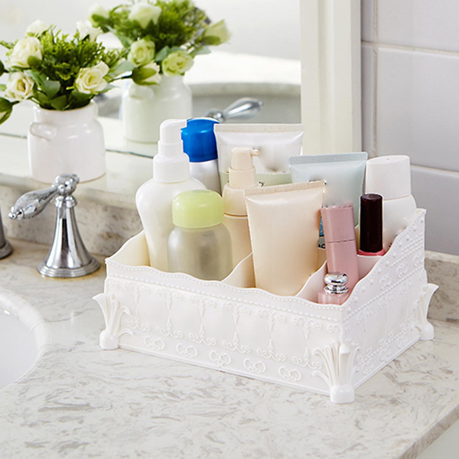 Cosmetic Storage Box Large Capacity Dresser Desktop Organizer for Bedroom Home