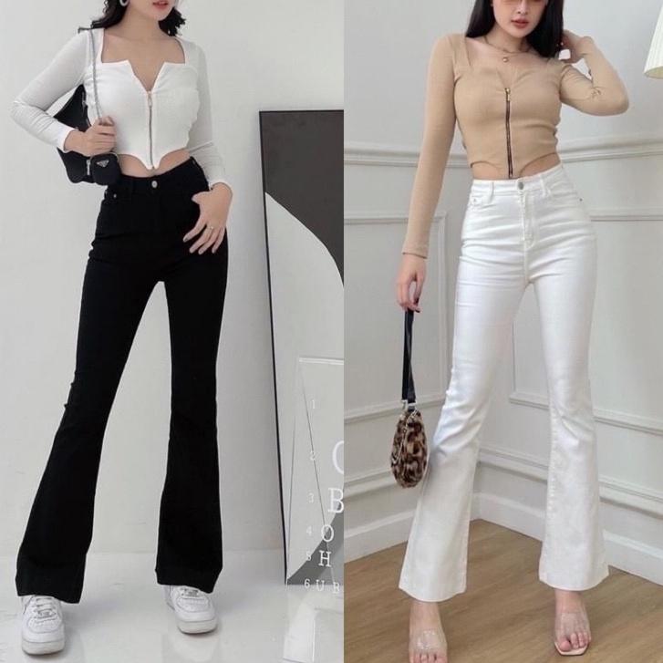 Quần Jean Ống Loe Aso Dài 95cm-98cm