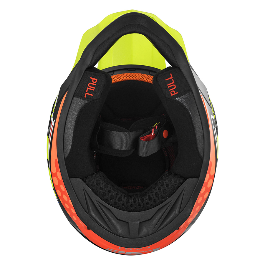 Mũ Bảo Hiểm Fullface Off Road LS2 MX437 Fast Volt Black Yellow Orange