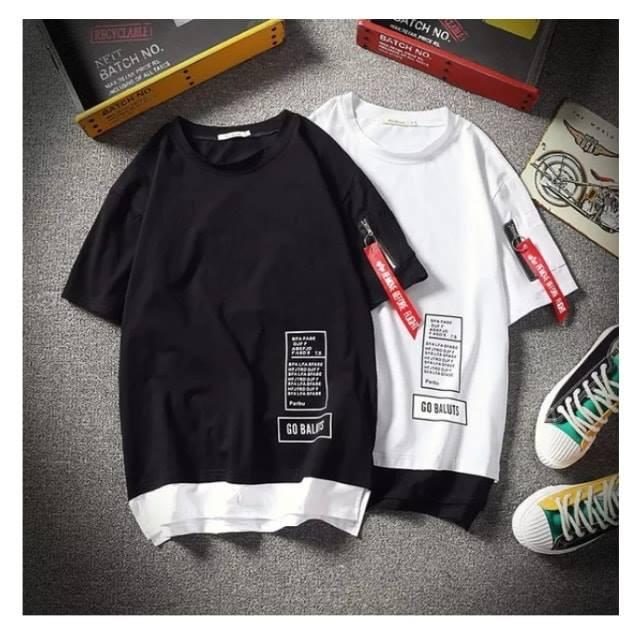 Áo thun layer - áo thun tay lỡ cotton Phong Boutique