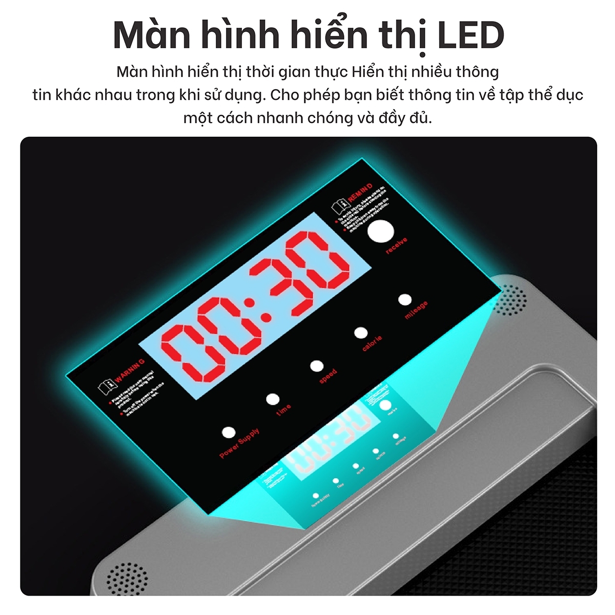 Máy chạy bộ đi bộ gia đình TM310 &amp; TM310A [BLACK] thế hệ mới có điều khiển từ xa