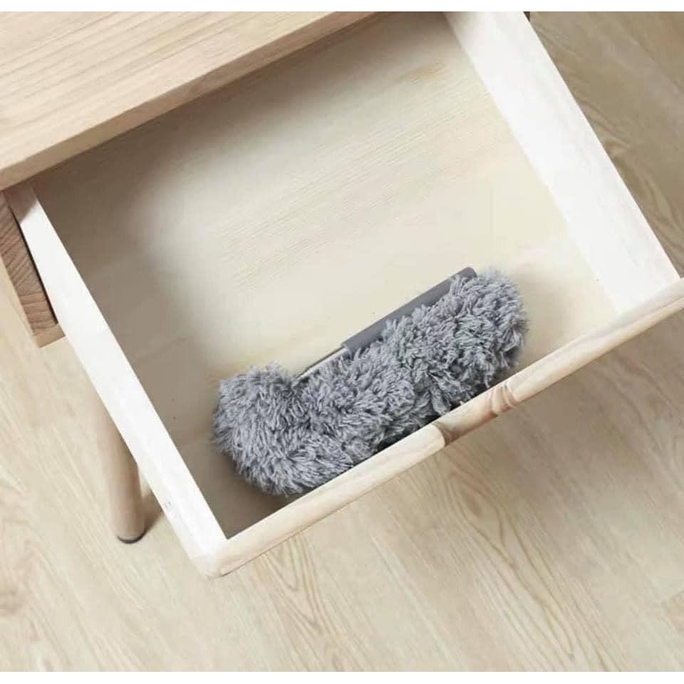 Chổi quét bụi cán inox dài rút gọn