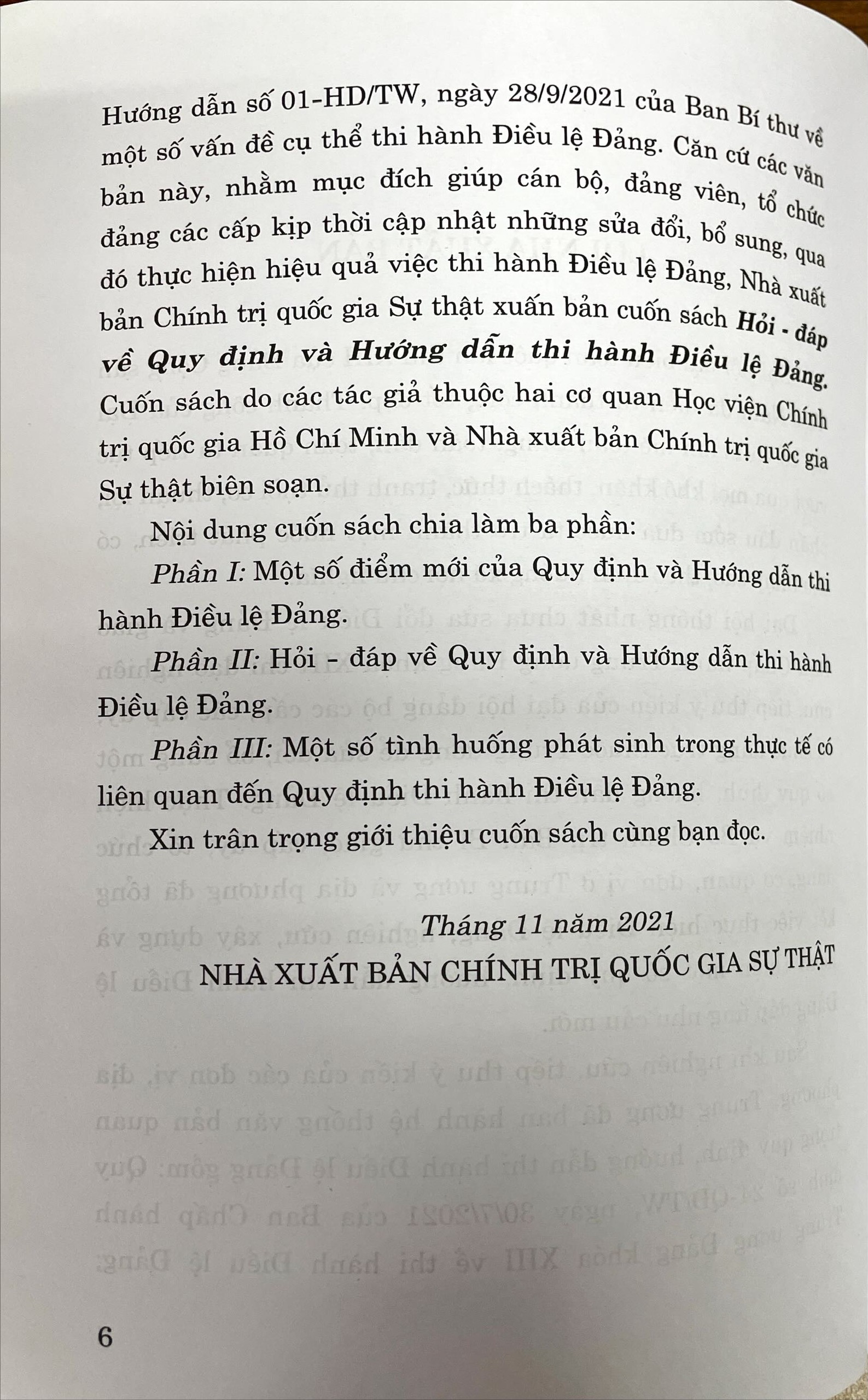 Hỏi - Đáp về quy định và hướng dẫn thi hành điều lệ Đảng