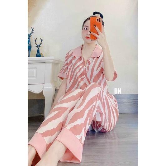 Bộ pyjama Vằn hồng mango HHC Store