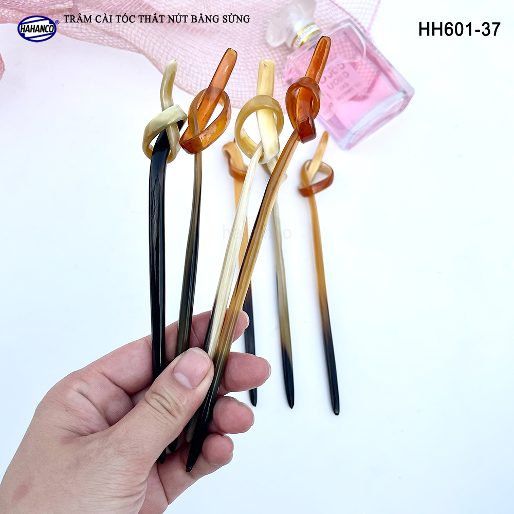 Trâm Cài Tóc Bằng Sừng Đầu Trâm Thắt Nút Kiểu Dáng Lạ Độc Đáo Tỉ Mỉ (HH601-37)