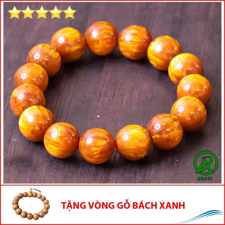 Vòng phong thủy gỗ hải liễu 12 ly - Hợp mệnh Kim - Thủy - Mộc V204-12-Kèm Vòng Gỗ Bách Xanh