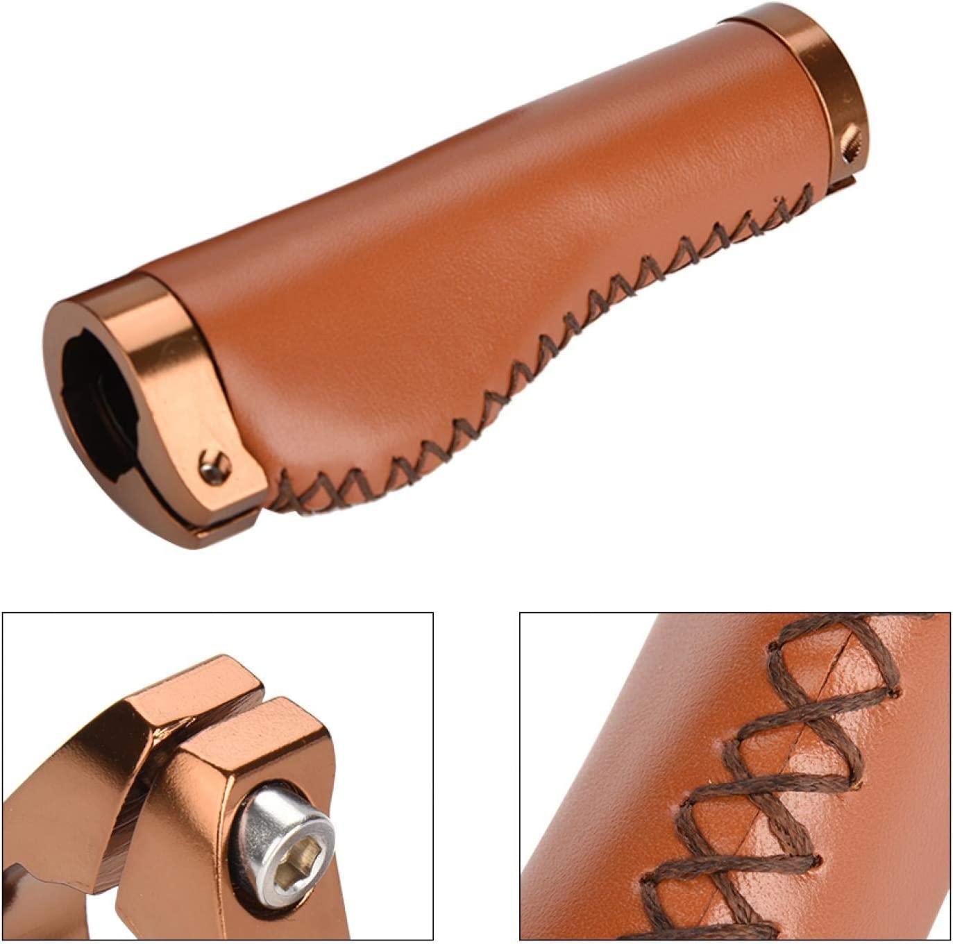 Xe Đạp Tay Cầm Xe Đạp, 1 Cặp Da PU MTB Xe Đạp Gấp Xe Đạp Có Khóa