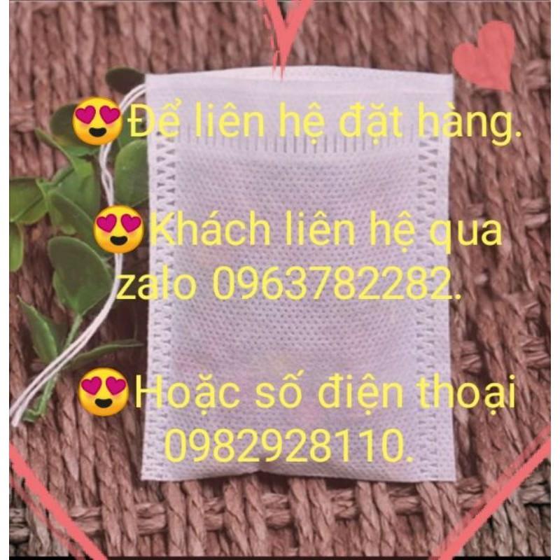 Set 100 TÚI LỌC CÓ DÂY BUỘC KÍCH THƯỚC 9X10 cm