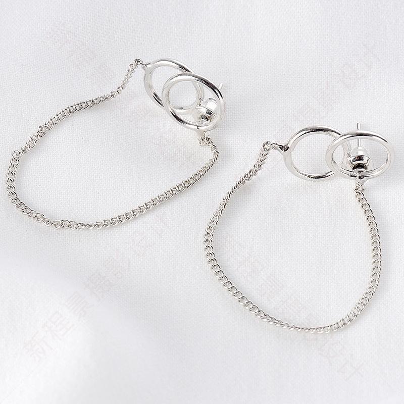 Khuyên tai Unisex bông tai nam nữ dáng dài