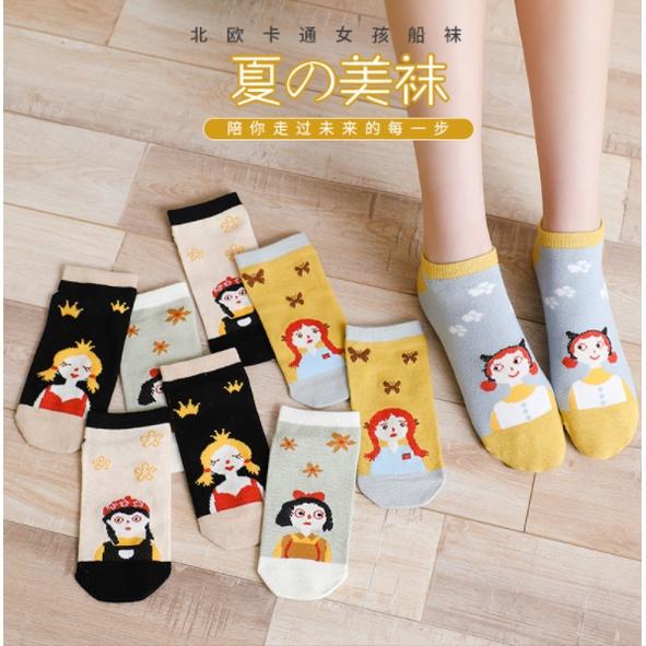 Vớ nữ tất chân nữ mùa xuân hè thu hoạt hình cô gái dễ thương VT32