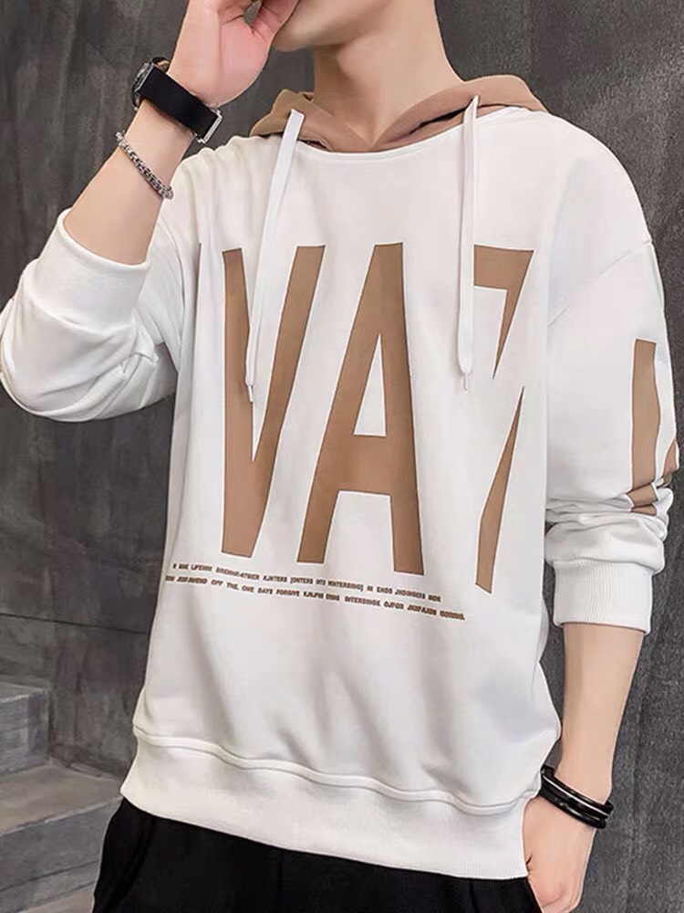 Aó Hoodie Nam Phối Chữ VAT Phong Cách Sành Điệu GD222