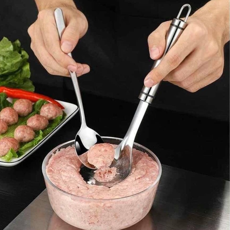 Thìa inox tạo viên đa năng -July
