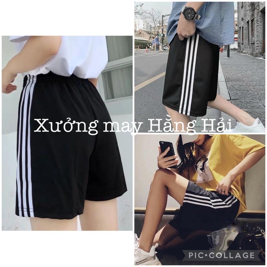 QUẦN 3 SỌC LỬNG THỂ THAO / QUẦN SOOC 3 VIỀN SỌC UNISEX_MOONUNISEX