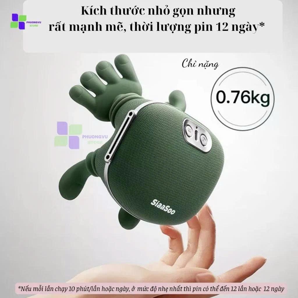Máy massage cổ vai gáy siêu nhẹ chỉ 0,76 kg nhỏ bằng bàn tay, mô phỏng như với bàn tay thực