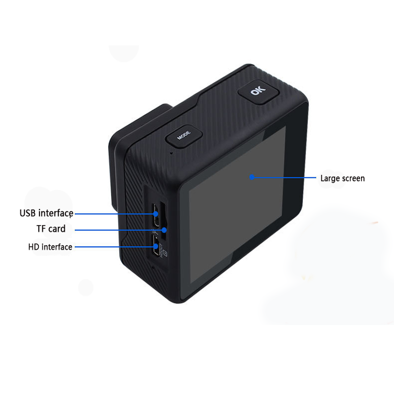 Flasend Outdoor điều khiển điều khiển từ xa 4K 60fps máy ảnh máy quay máy ảnh hành động chống thấm nước