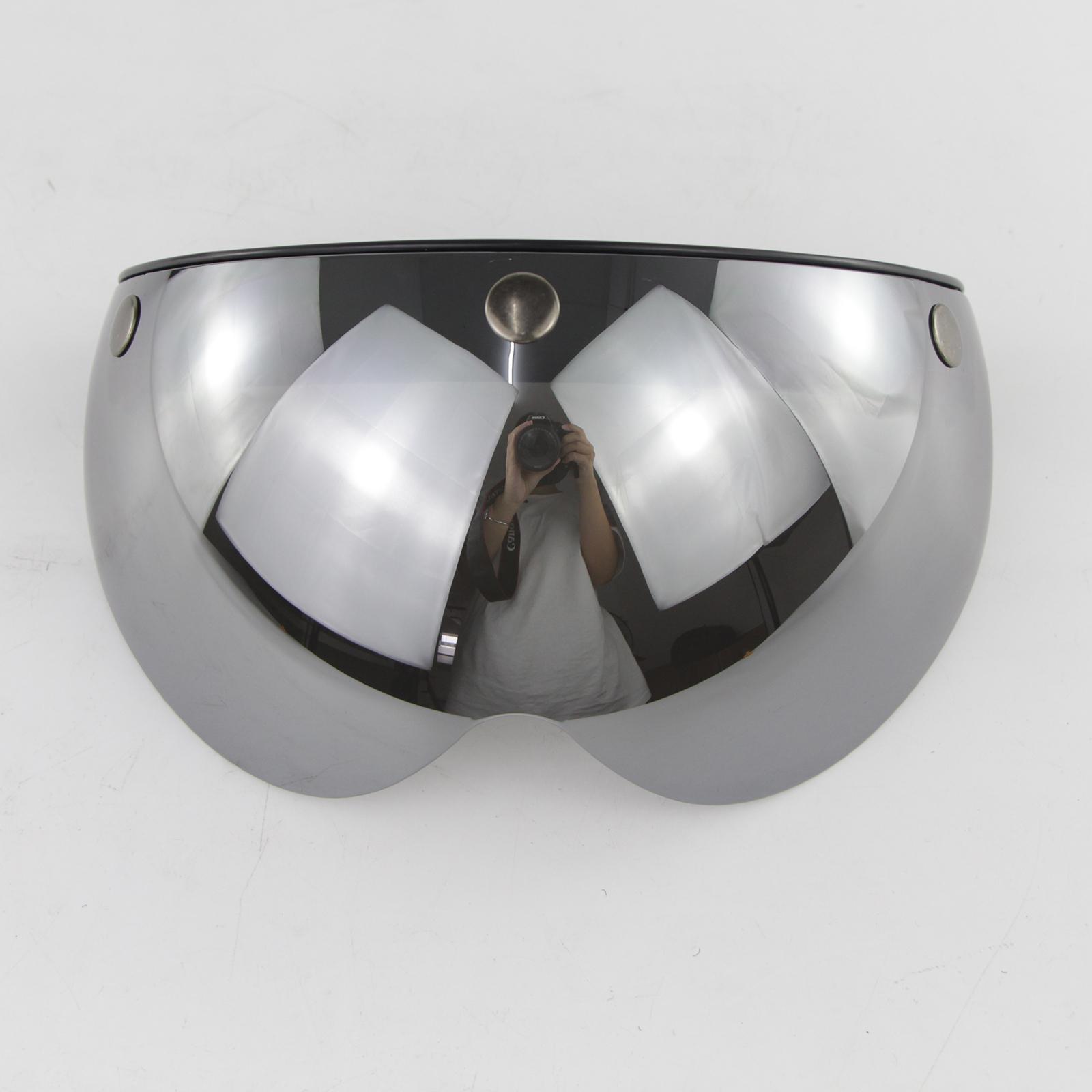 2PCS Up Down Visor Lens Replacement for 3 Button Motorcycle Helmets