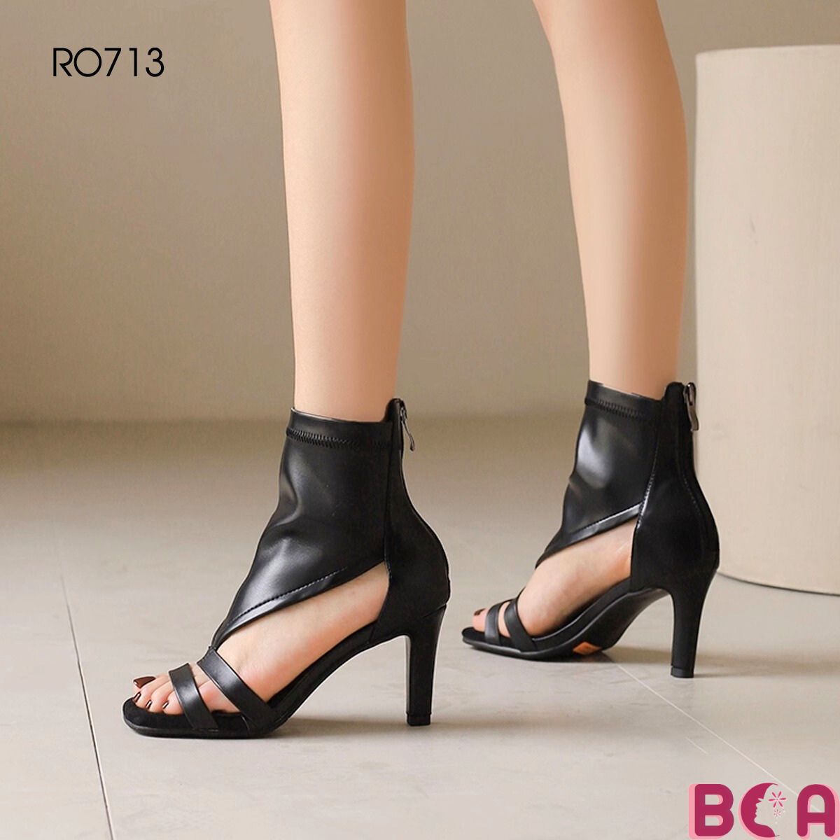 [CÁ TÍNH + SANG TRỌNG] Giày Bốt Kết Hợp Cao Gót RO713 ROSATA Tôn Dáng Nổi Bậc Ở Tất Cả Bữa Tiệc Nào