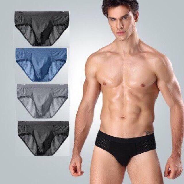 Combo 10 quần sịp nam chéo thông hơi Size 47-75 kg mã 303