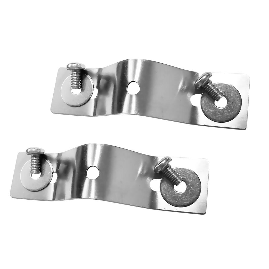 2Pcs Stainless Marine Boat Kayak Trolling Motor Mounting Bracket Mount Plate