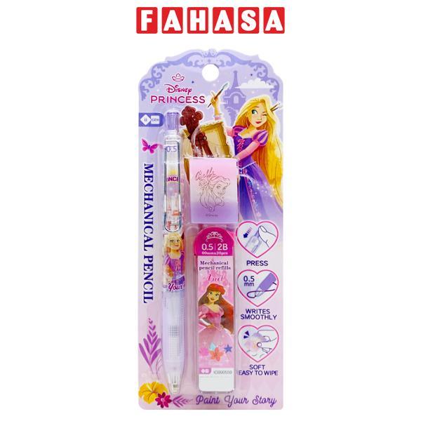 Vỉ Bút Chì Bấm Princess 0.5 mm - Kèm Gôm + Ngòi - iiGEN IG990536