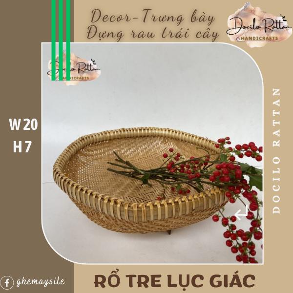 Rổ tre đựng rau, trái cây- hàng chất lượng cao- Rổ tre decor bếp