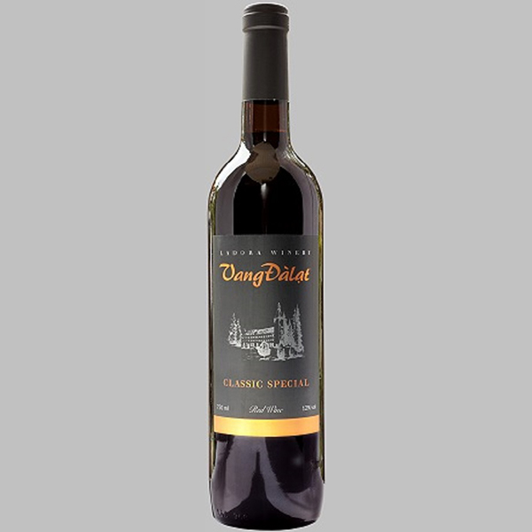 Rượu Vang Đà Lạt Ladofoods Classic Special Red Wine 750ml 12%