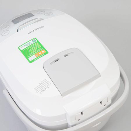 Nồi Cơm Điện Tử Sharp KS-COM180EV-GY - Trắng - Hàng chính hãng