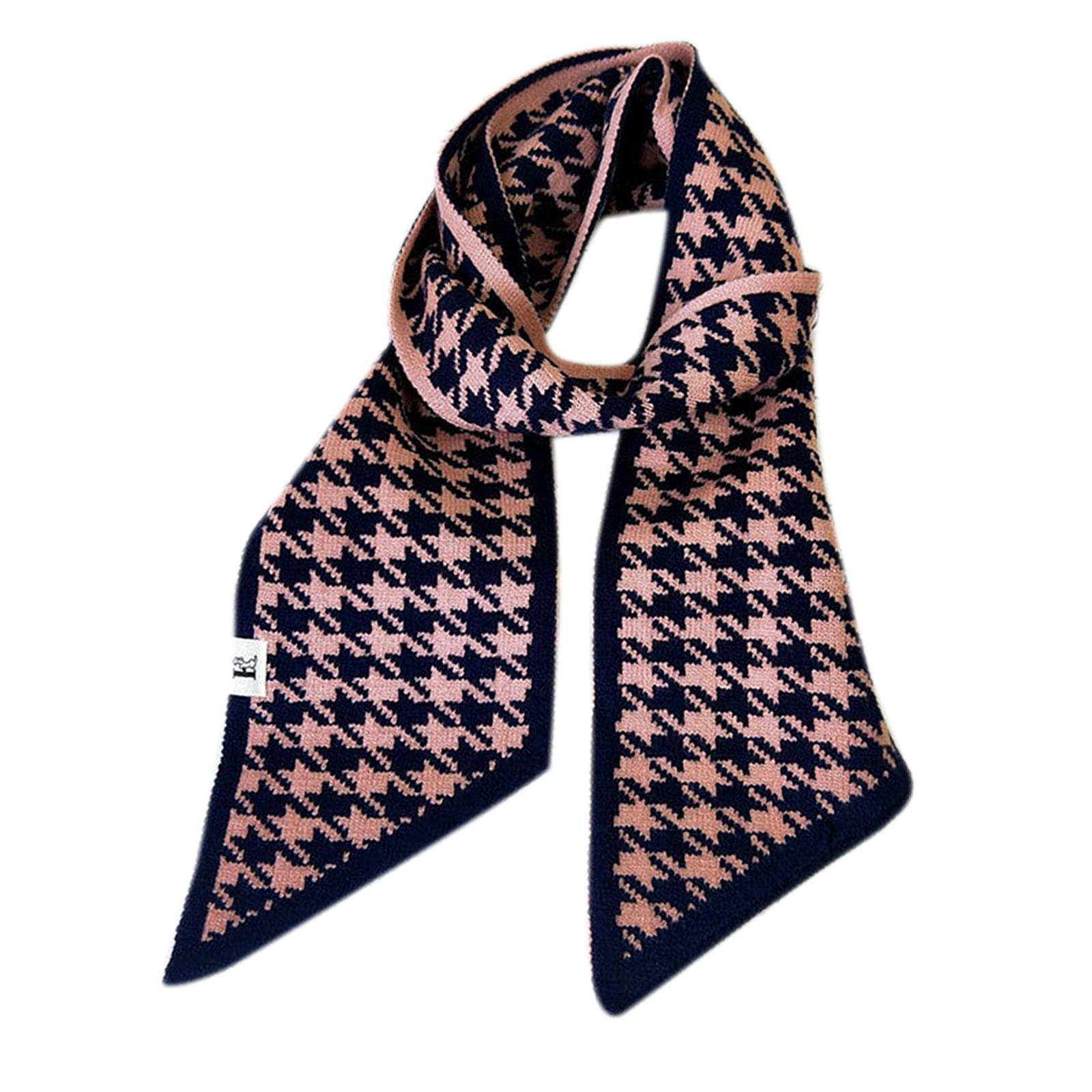 Women's Long Plaid Blanket Chunky Soft Winter/Fall Warm Scarf Big Tartan Scarves Wrap Shawl Knitted Neckerchief Neck Warmer