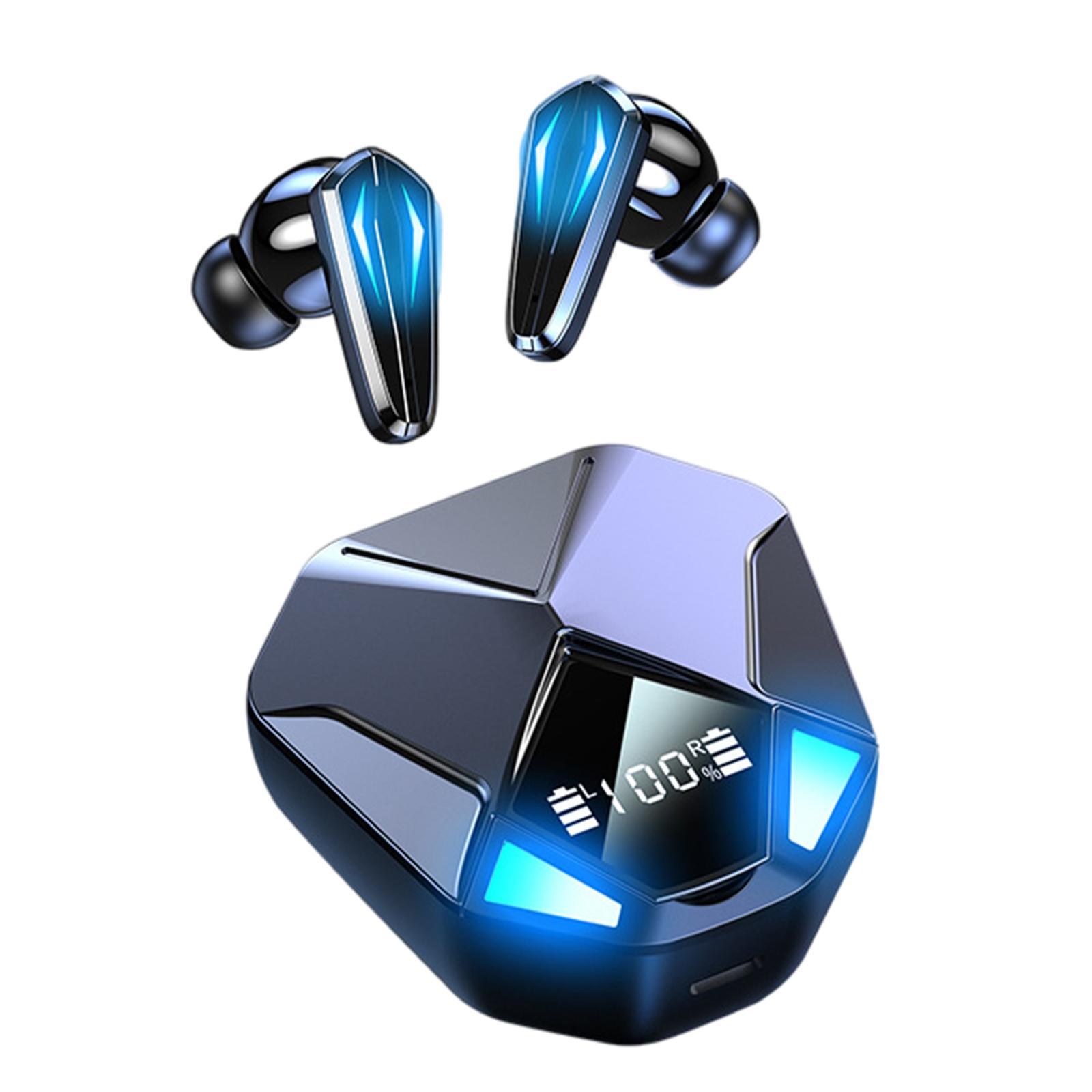Bluetooth 5.1 Stereo Gaming Cool Light Touch Control w/Mic Fitness