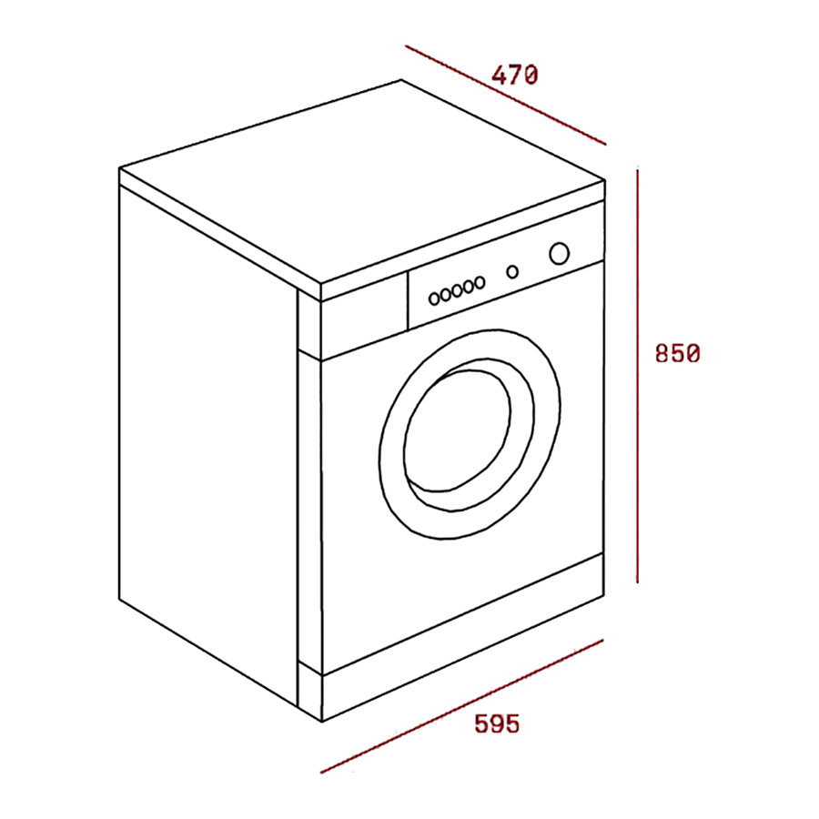 Máy Giặt Cửa Trước Teka TKX3-1260 (6kg) - Hàng Chính Hãng