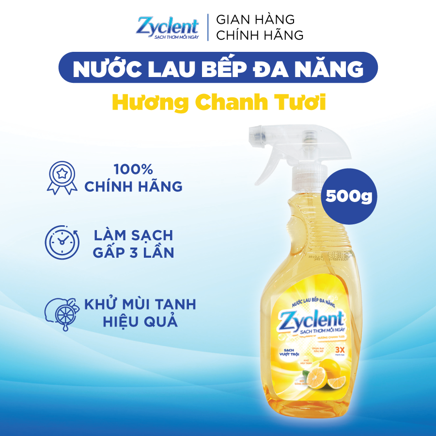 NƯỚC LAU BẾP ĐA NĂNG ZYCLENT - 500G