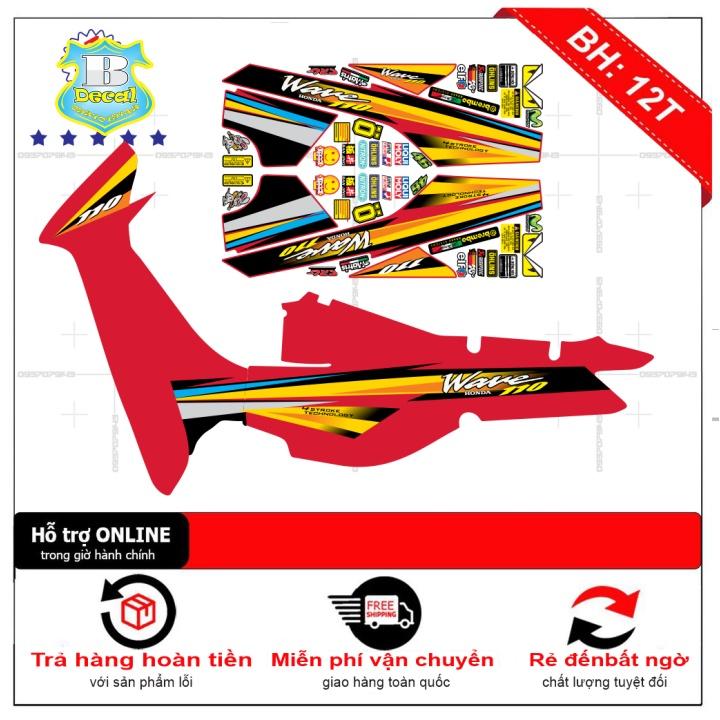 Tem rời dành cho wave nhỏ đời đầu 110 đỏ