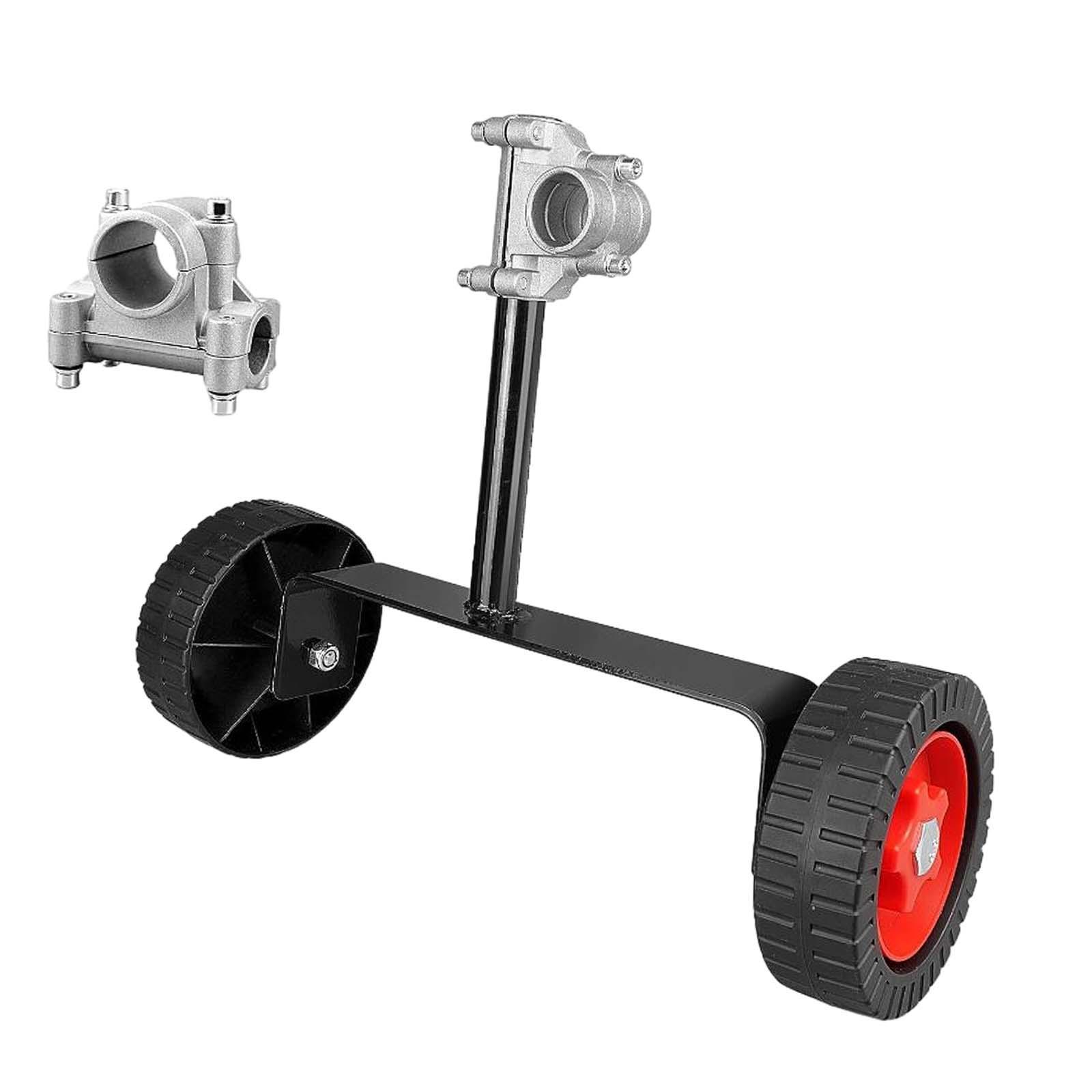 String Trimmer Support Wheels with Fixed Connector Flexible for Grass Cutter