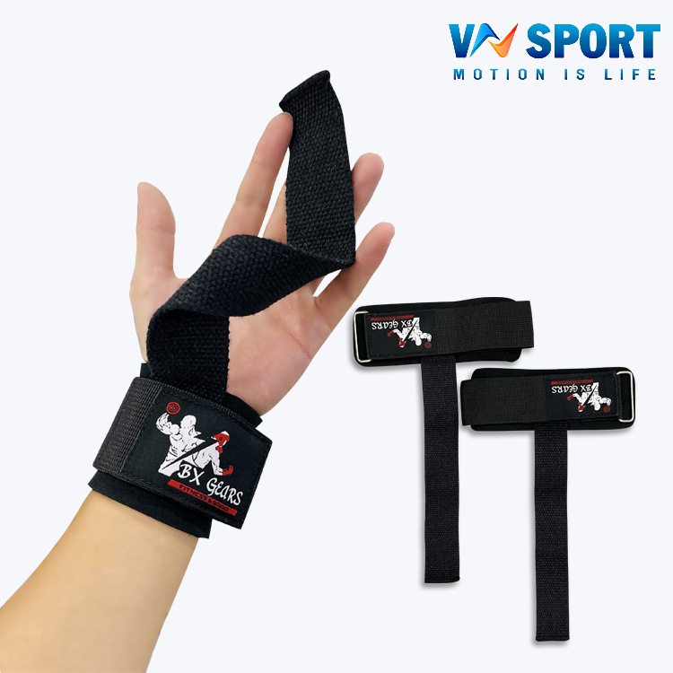 Dây Kéo Lưng Tập Xô VNSPORT - VNS011, Dây Kéo Lưng Hỗ Trợ Tập Deadlift Cho Người Tập Gym, Dây Kéo Tạ, Dây Hỗ Trợ Lên Xà