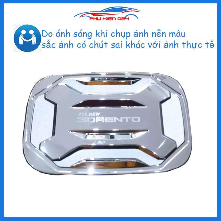 Ốp nắp bình xăng Sorento 2020-2021 mạ crom chống trầy trang trí ô tô
