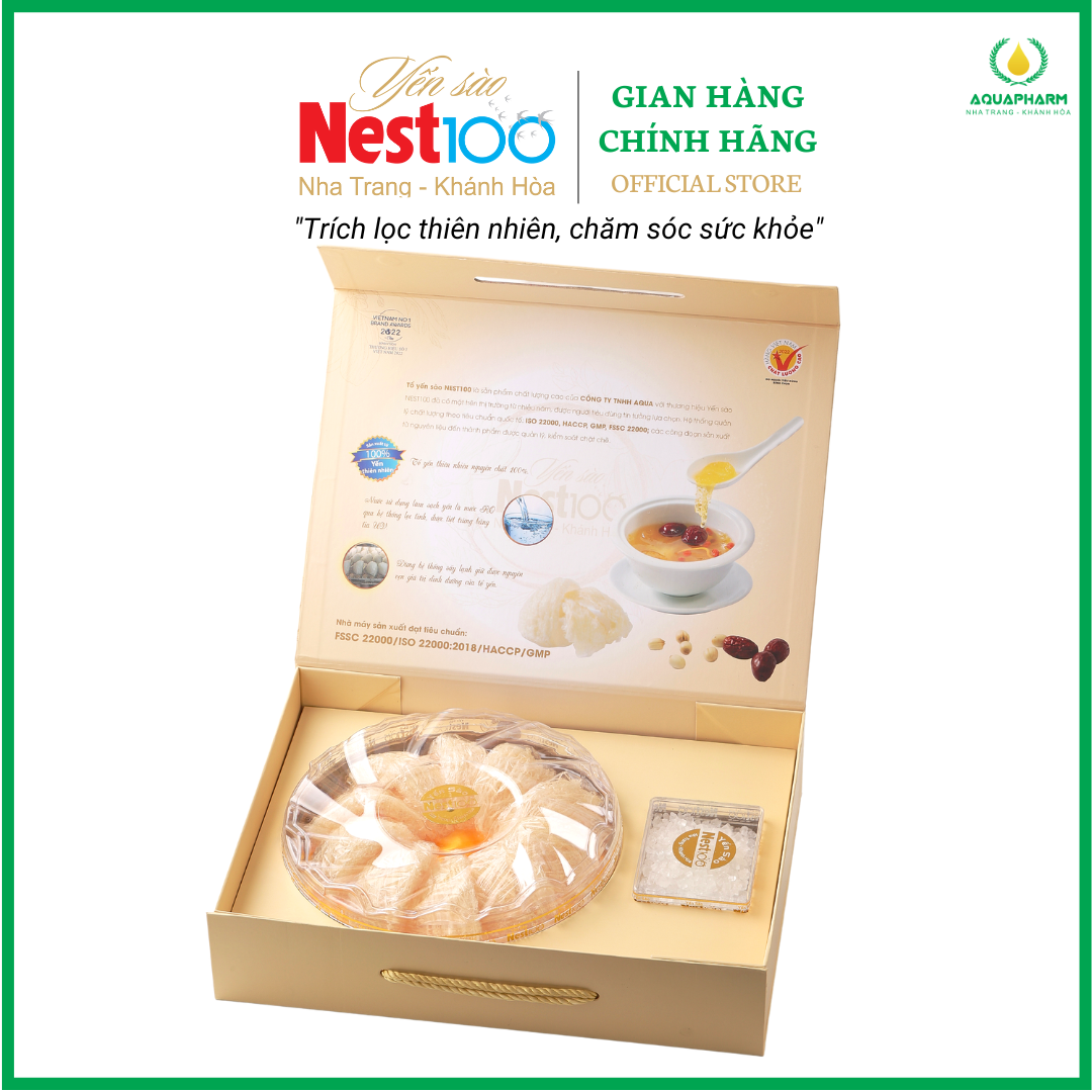 Yến sào tinh chế Nest100 - Hộp 100g - Cam kết 100% yến thật nguyên chất Khánh Hòa