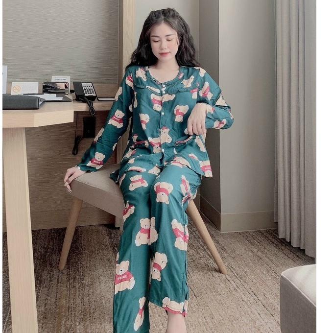 Bộ sau sinh lanh mặc nhà mùa hè đồ bầu mát