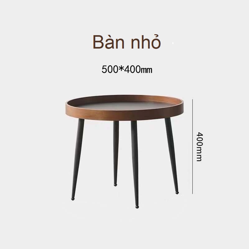 Combo 2 bàn tròn cafe đường kính 76cm và 50cm, bàn tròn ngồi uống nước decor phòng ở sang chảnh, bàn cafe, bàn trà