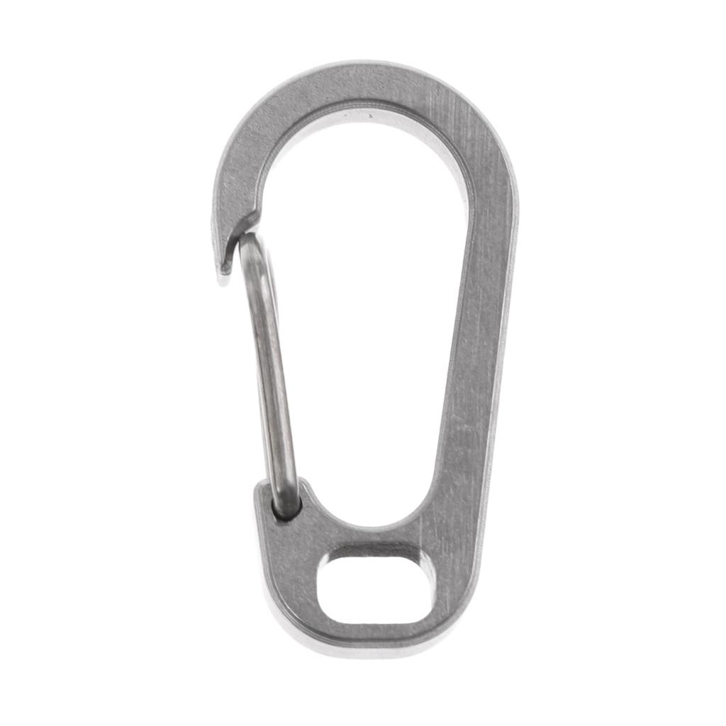 Titanium Alloy Carabiner Clip Spring Keychain Quick Hook Buckle Outdoor
